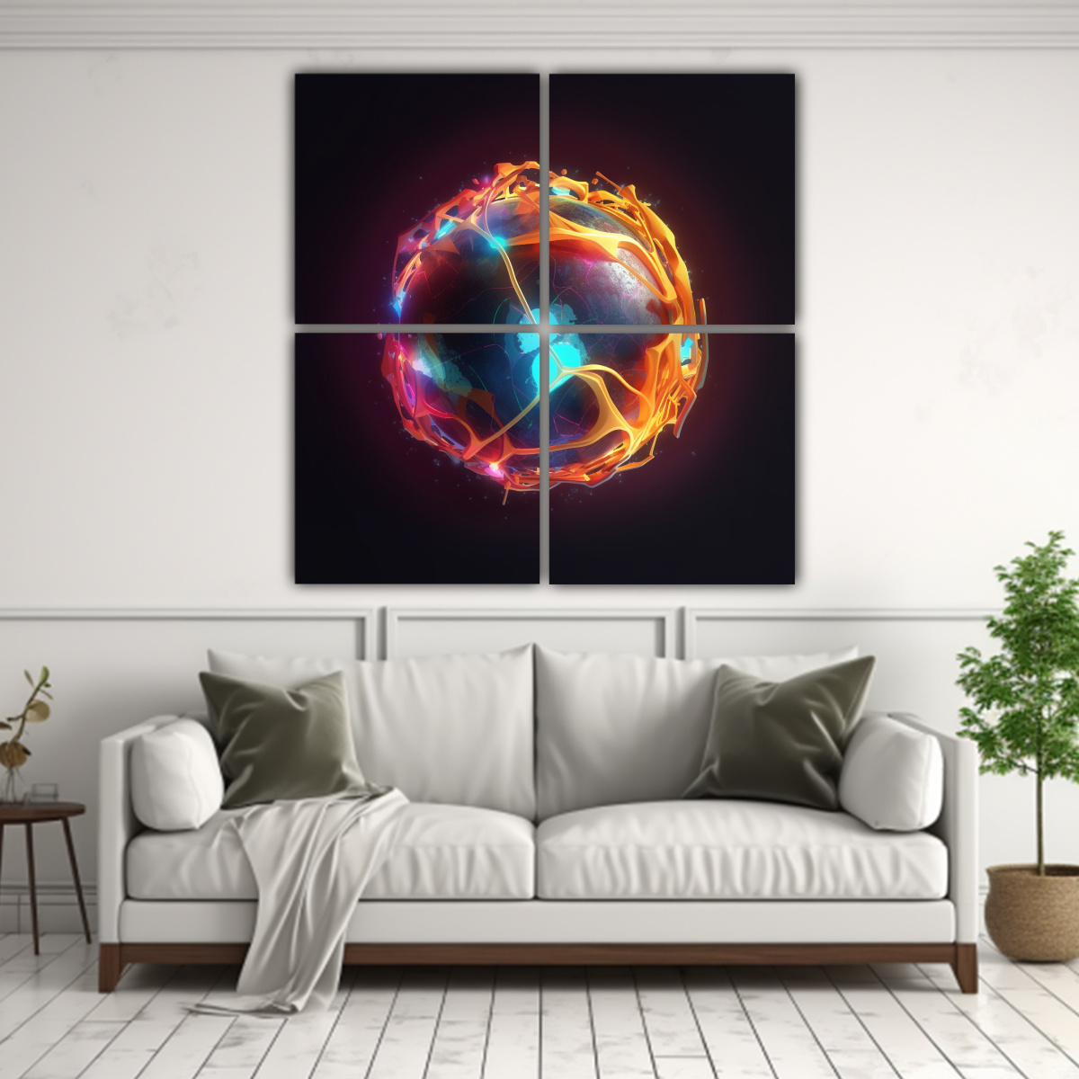 CUATRO CUADROS DE PARED INSPIRADORES PARA EL 180X180 CM - 2