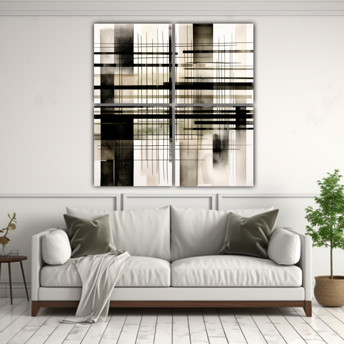 CUATRO ARTES MOVIMIENTO MODERNIDAD COMPOSICIÓN 200X200 CM - 2
