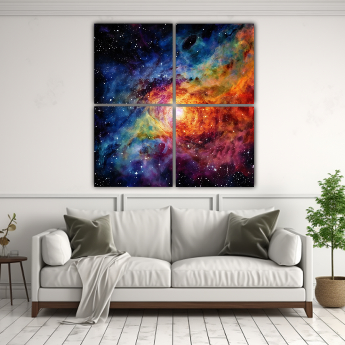PINTURAS DECORATIVAS DE COLORES VIBRANTES DE ALTA 60X60 CM - 2