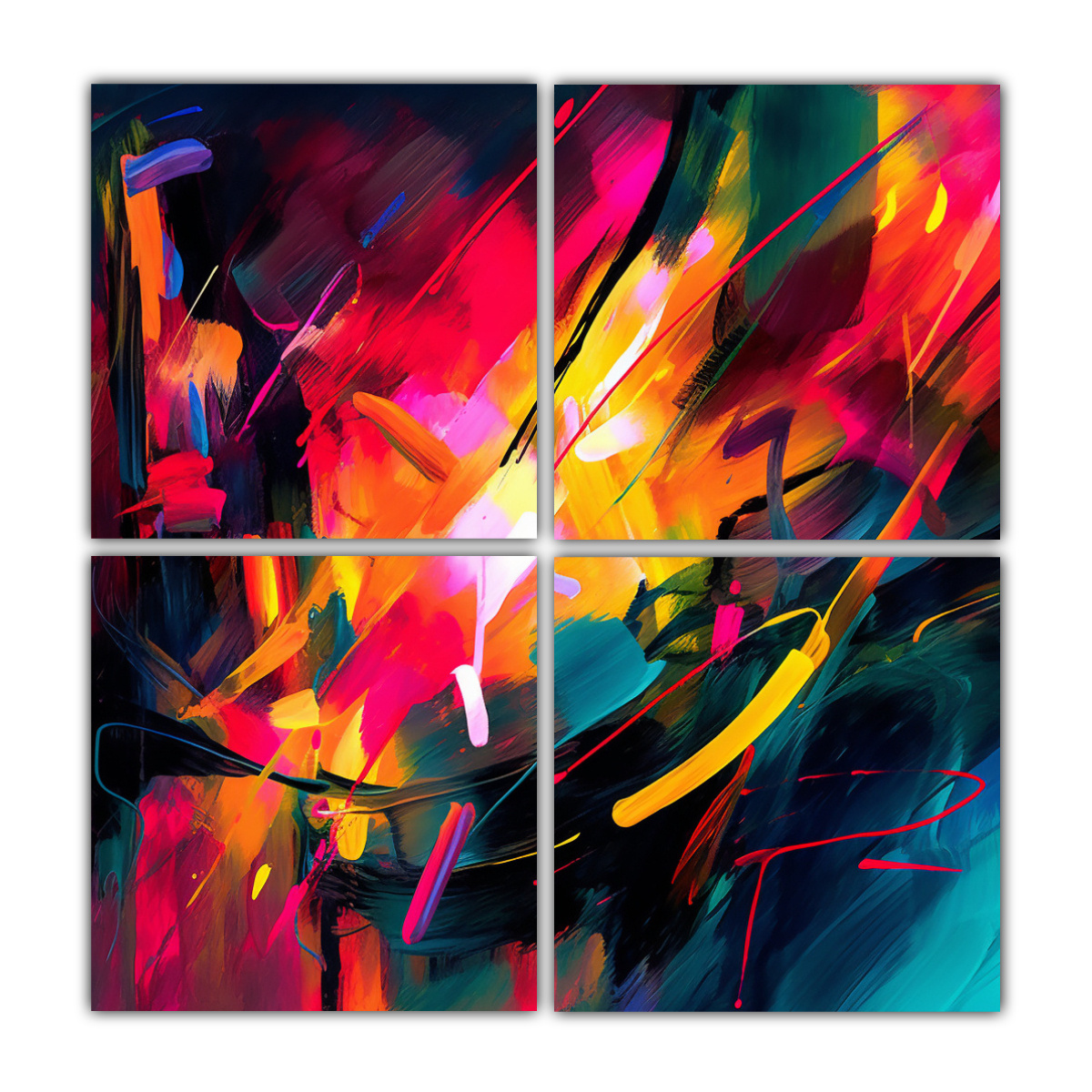 4 ARTISTAS DE DISEÑO FANTÁSTICO EN 160X160 CM - 1