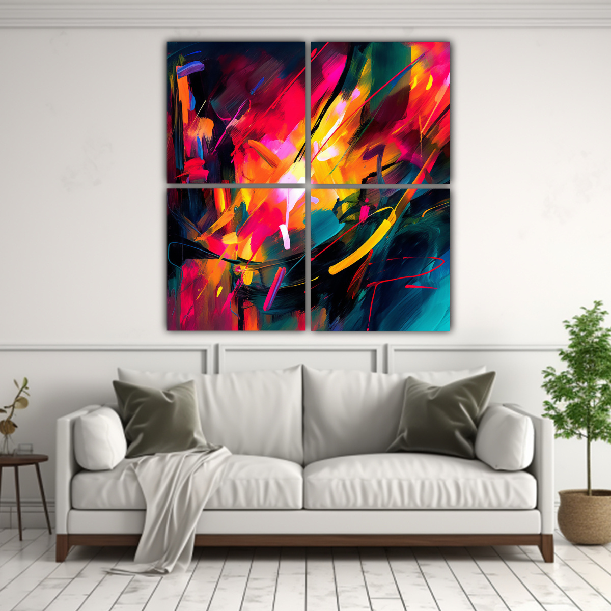 4 ARTISTAS DE DISEÑO FANTÁSTICO EN 160X160 CM - 2