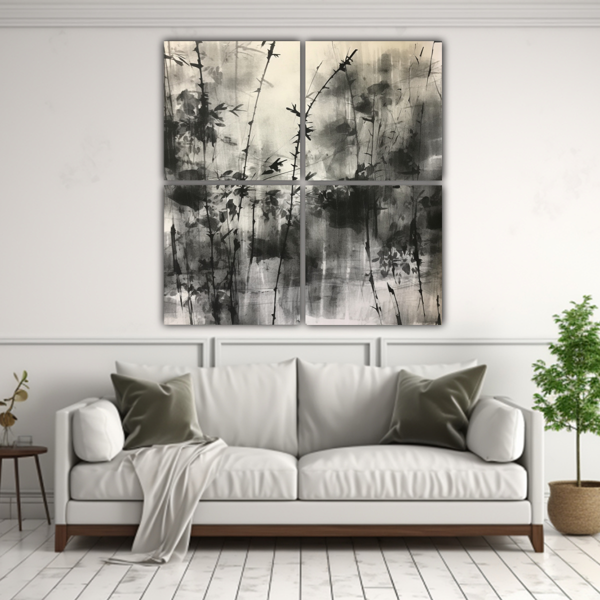 CUATRO CUADROS CONCEPTUALES: VISIÓN ABSTRACTA 180X180 CM - 2