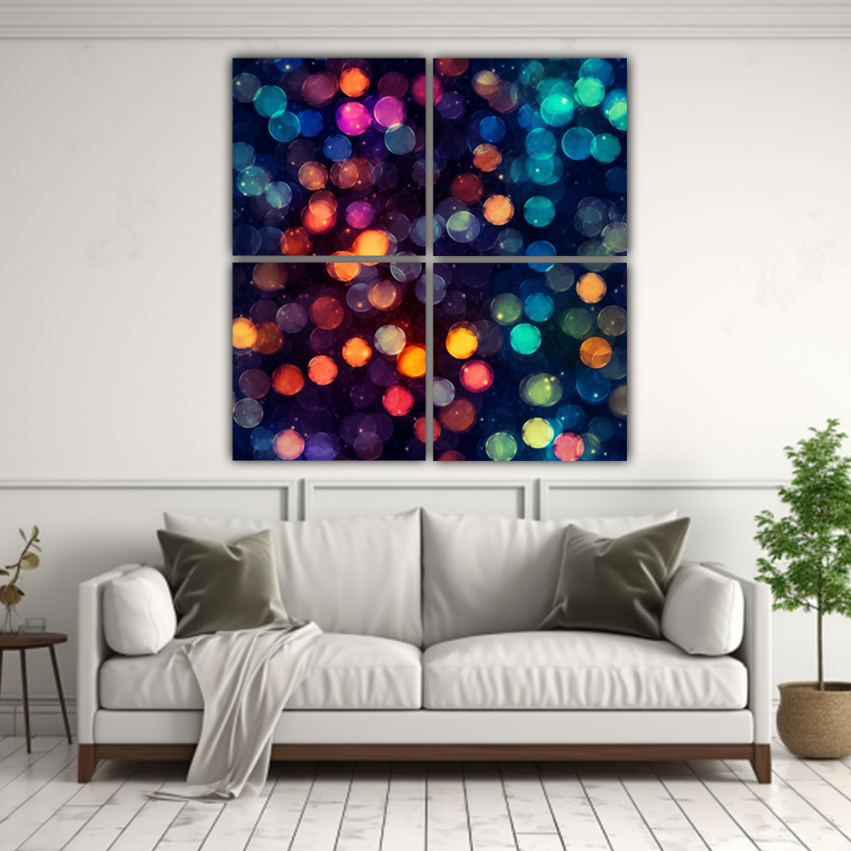 PINTURAS DECORATIVAS CUADRO LINDA CON BOKEH 180X180 CM - 2