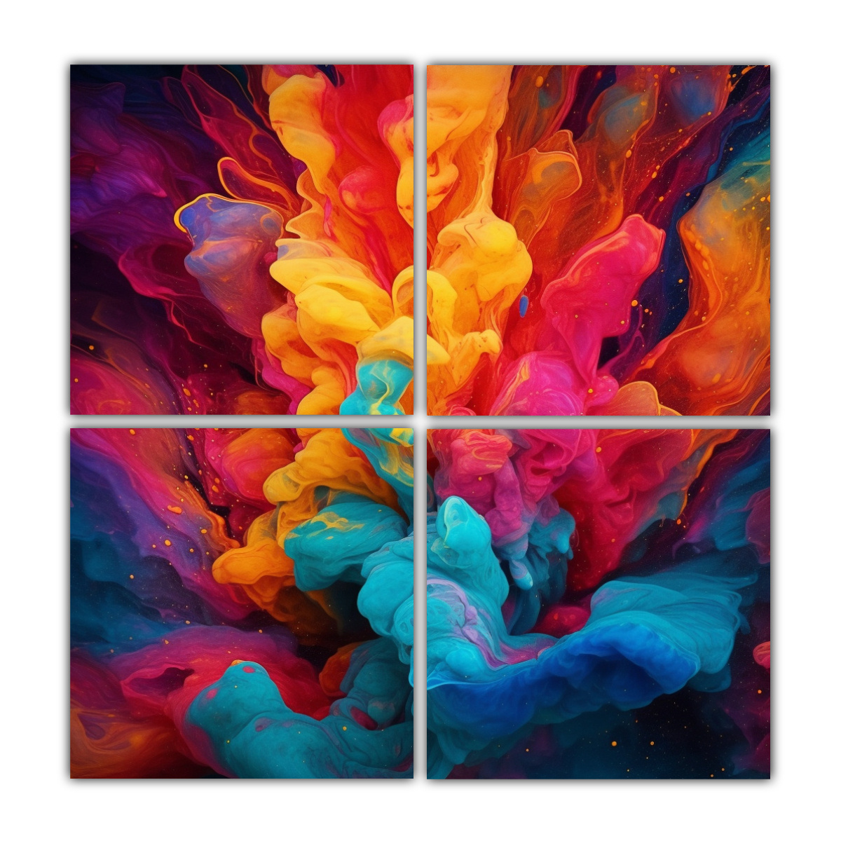 PINTURAS DECORATIVAS: COMPOSICIONES ABSTRACTAS 180X180 CM - 1