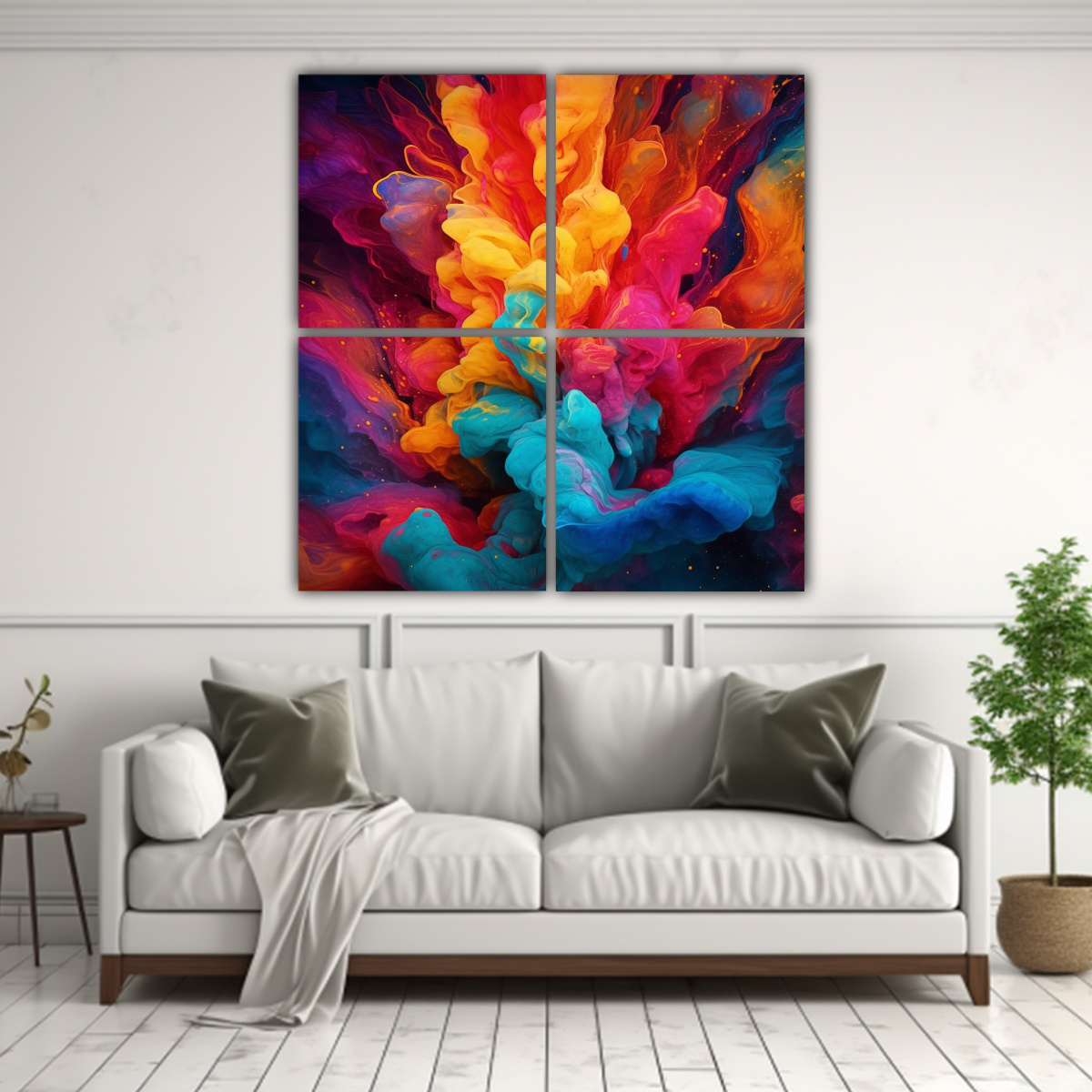 PINTURAS DECORATIVAS: COMPOSICIONES ABSTRACTAS 180X180 CM - 2