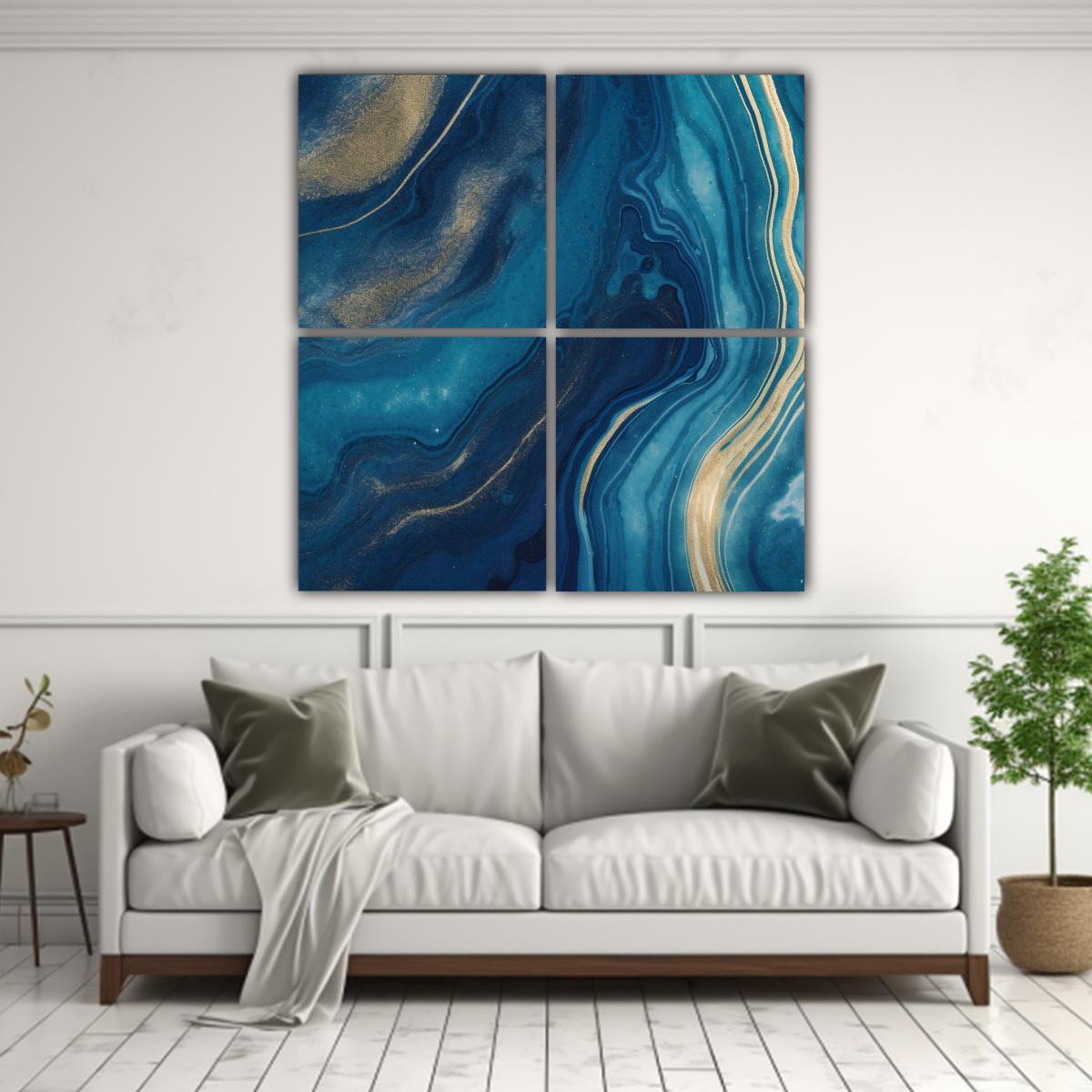 CUATRO COMPOSICIÓN BELLEZA NATURAL Y154 PINTURAS 100X100 CM - 2