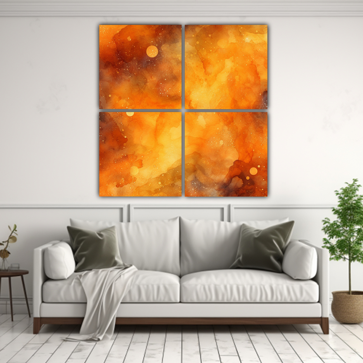 CUATRO LIENZOS COMPOSICIÓN PERSONALIDAD FONDO 180X180 CM - 2