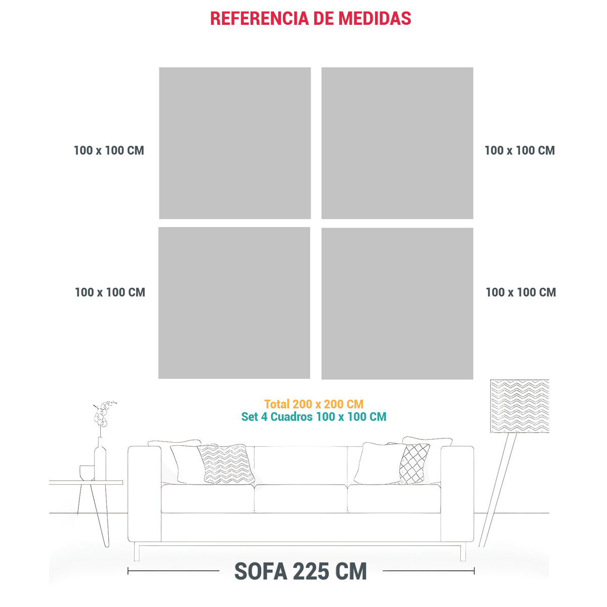 CUADROS VANGUARDISTAS DE PARED: AGUJEROS NEGROS 200X200 CM - 3