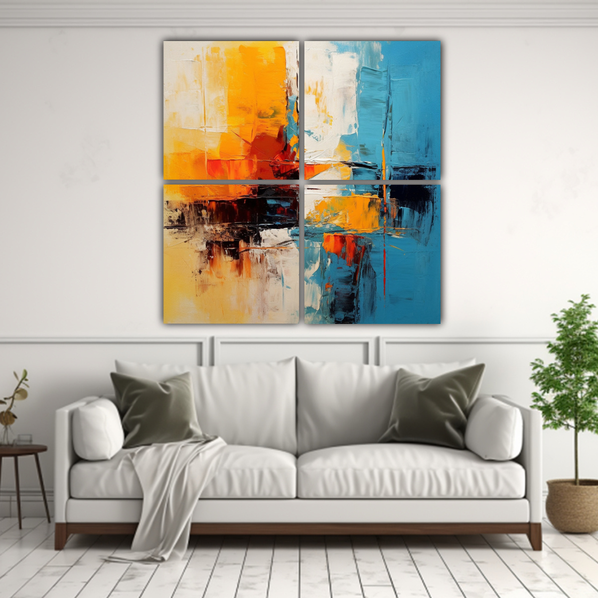 CUADROS TELA SUBLIMADA PERSONALIDAD DECORACIÓN 200X200 CM - 2