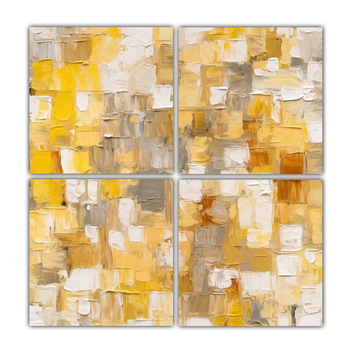 CUADRO DECORATIVO ABSTRACTO CON CUADROS GRANDES 40X40 CM - 1