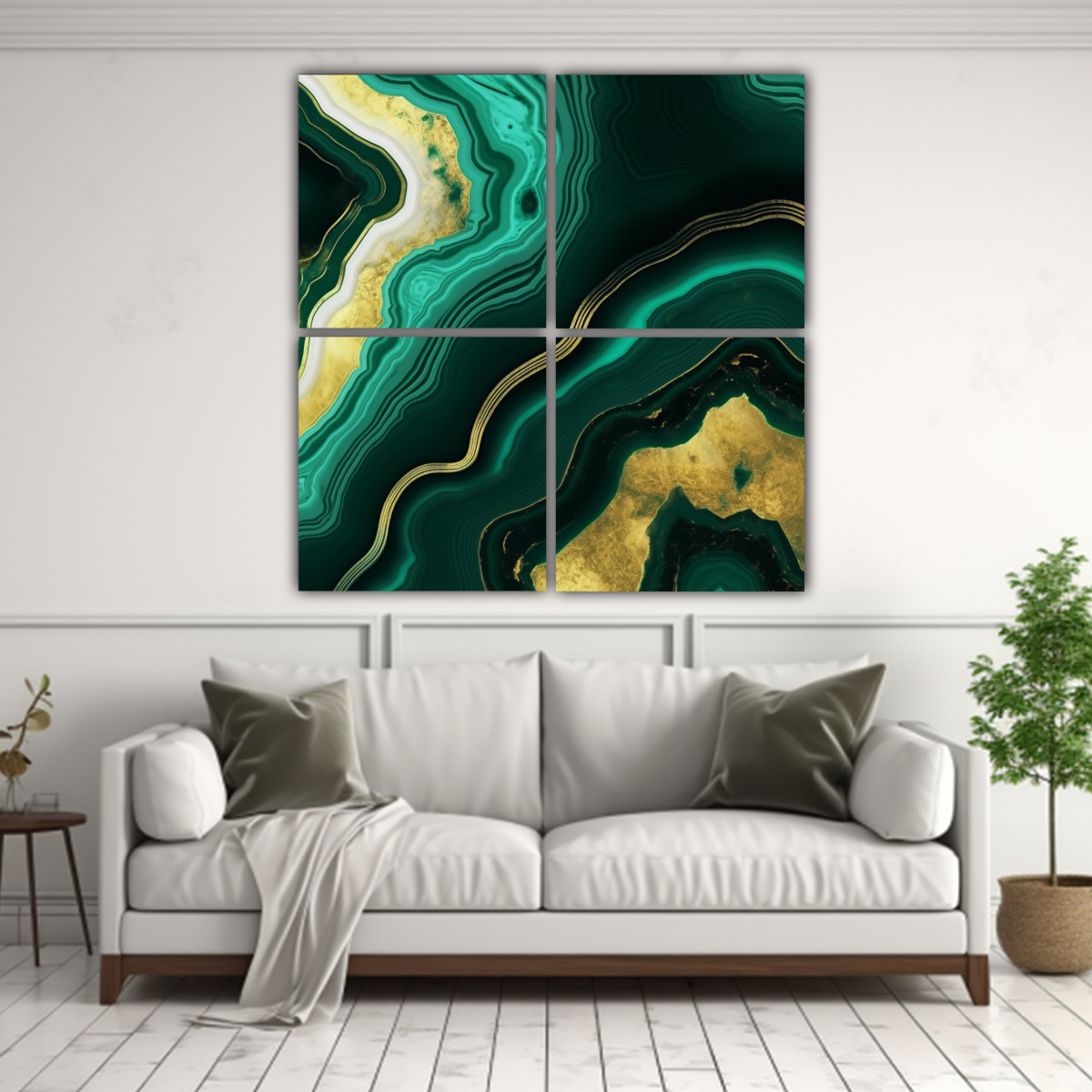 CUADRO ABSTRACTO ESTILO GALERÍA CON TEXTURA DE 60X60 CM - 2