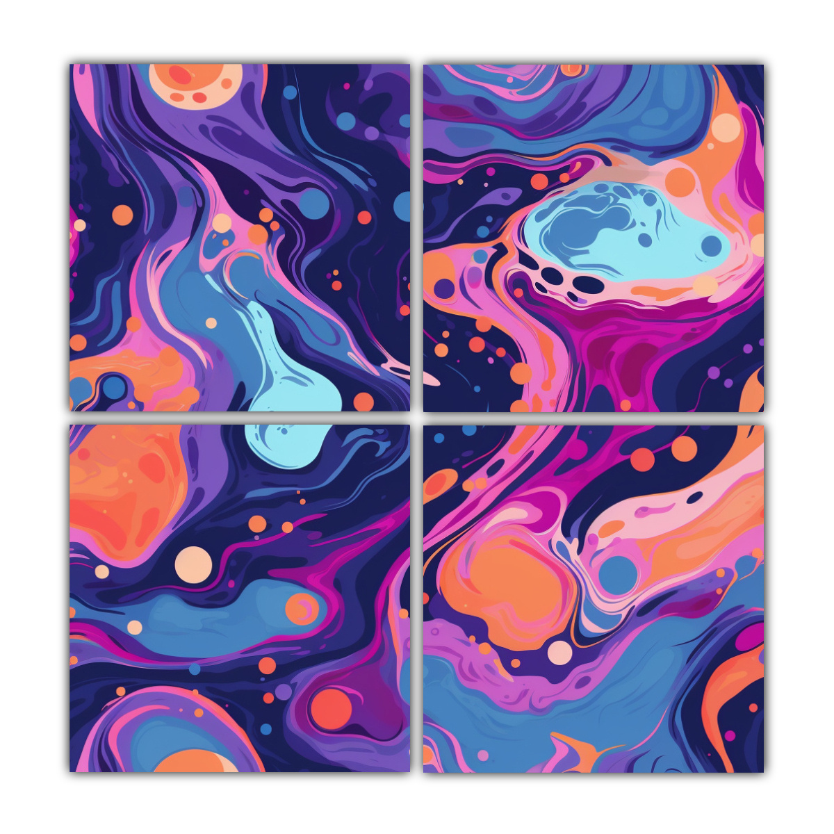 PATRÓN LÍQUIDO SIN COSTURAS ESTILO DREAMCORE 200X200 CM - 1