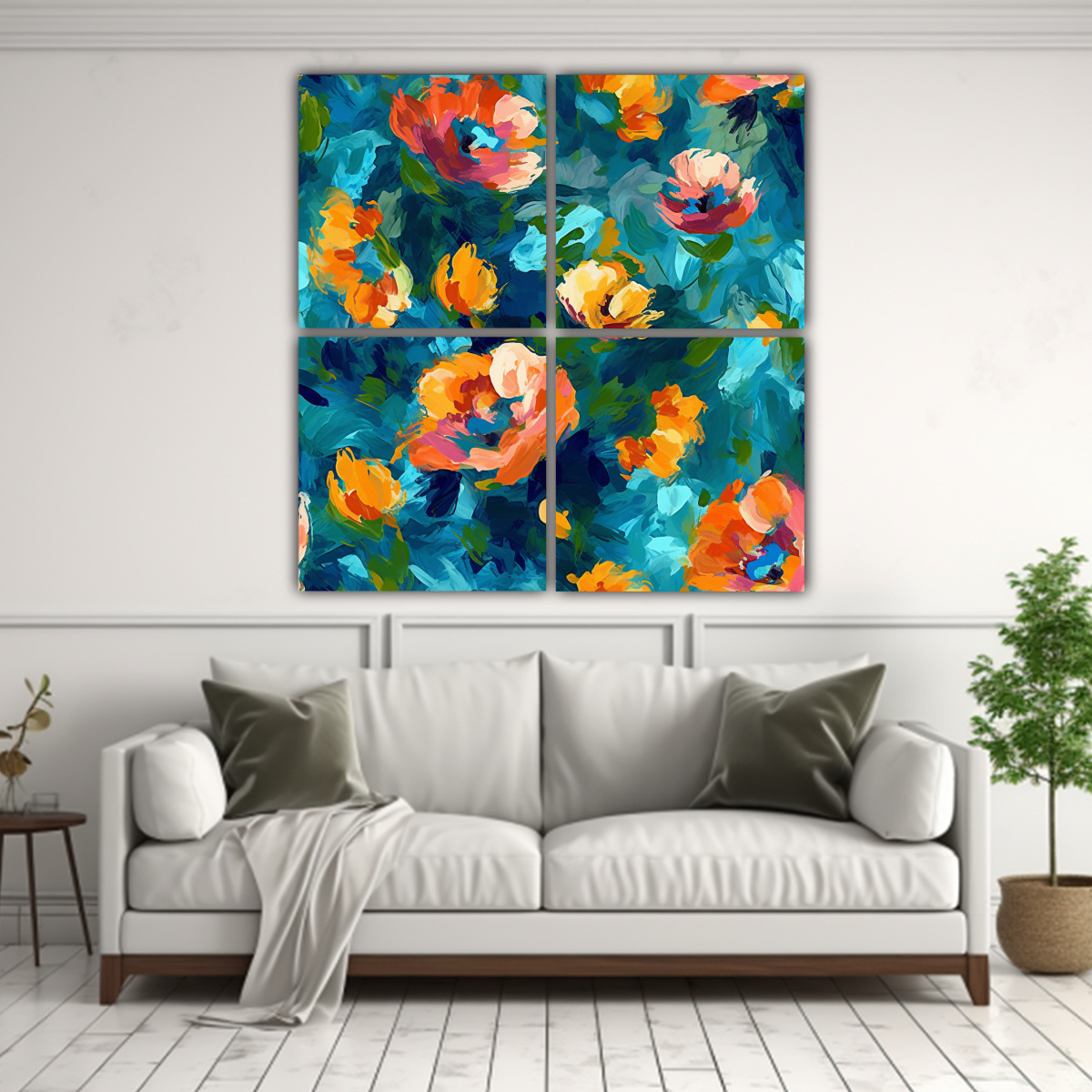 CUATRO LIENZOS TELA SUBLIMADA REPRESENTACIÓN DE 60X60 CM - 2