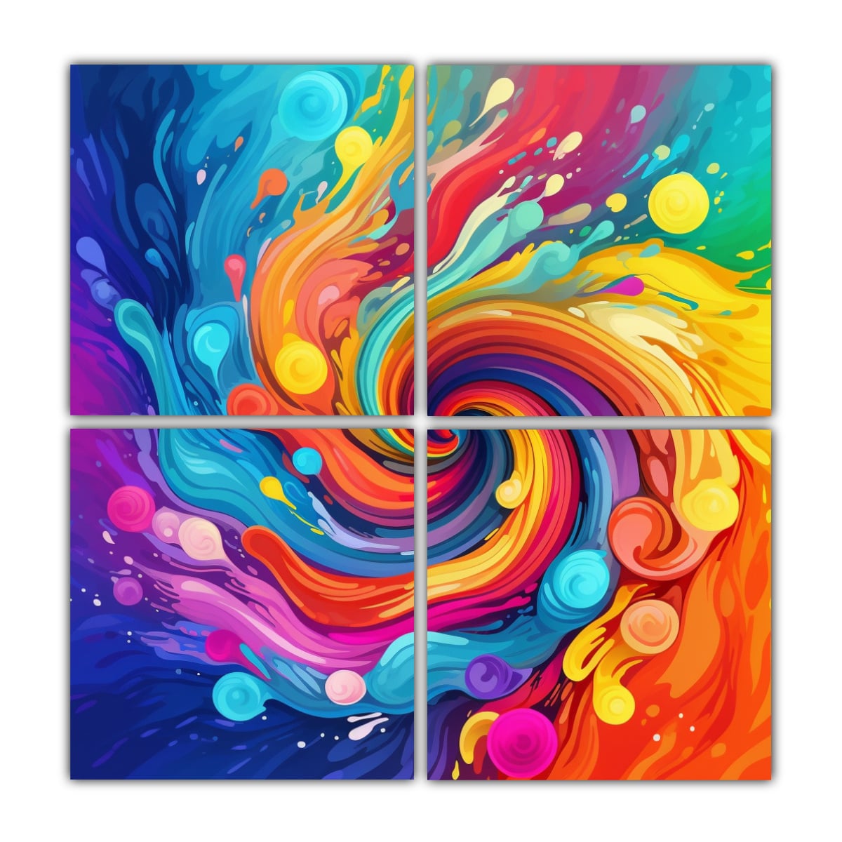 CUADROS CÁLIDOS INTERIORES CON DISEÑO 120X120 CM - 1