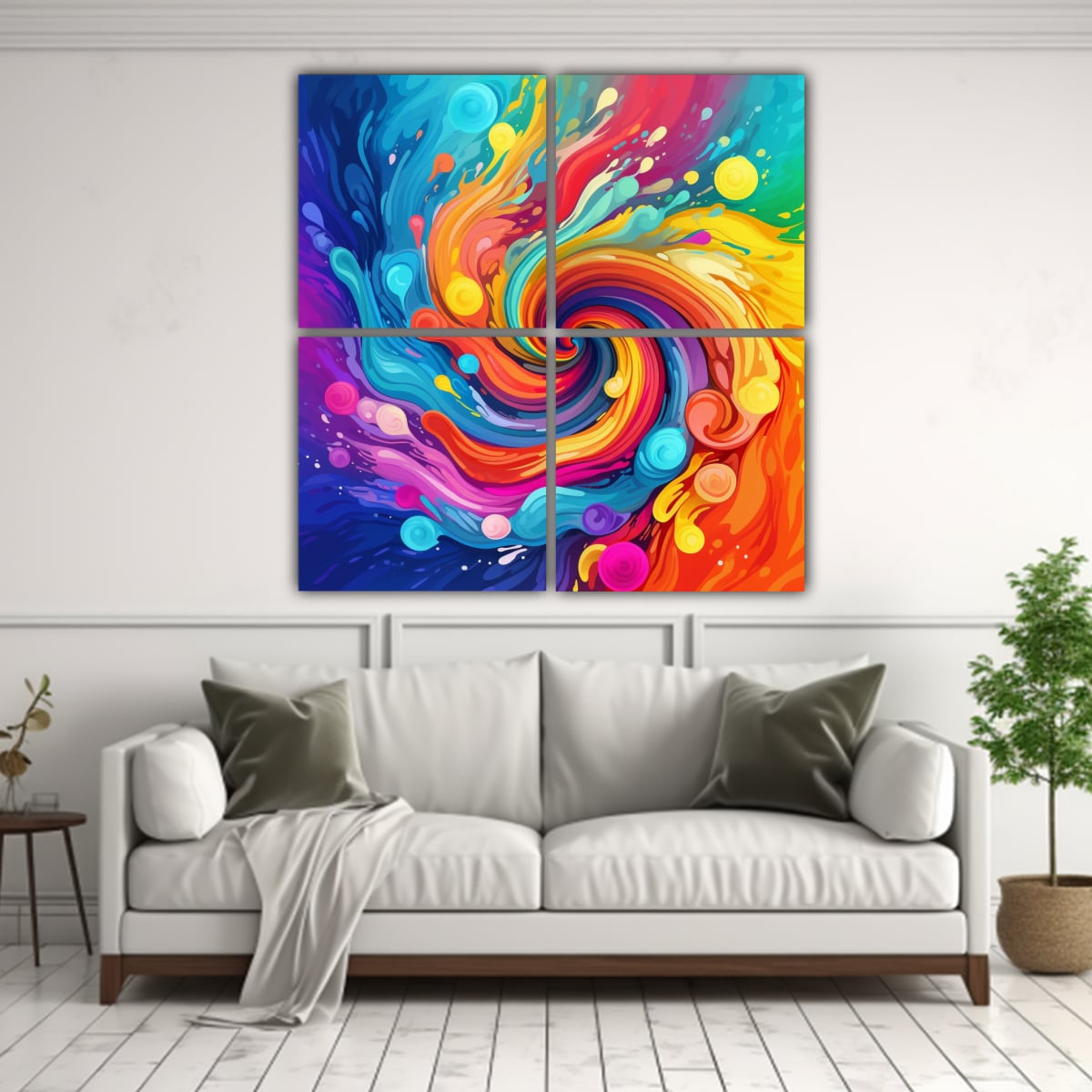 CUADROS CÁLIDOS INTERIORES CON DISEÑO 120X120 CM - 2