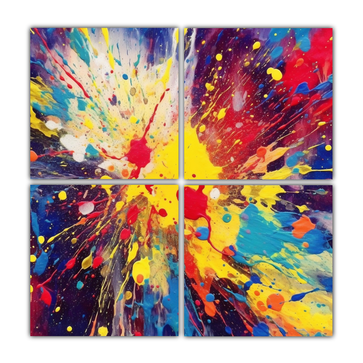 PINTURAS DE DECORACIÓN CON FONDO FRESCO Y 60X60 CM - 1