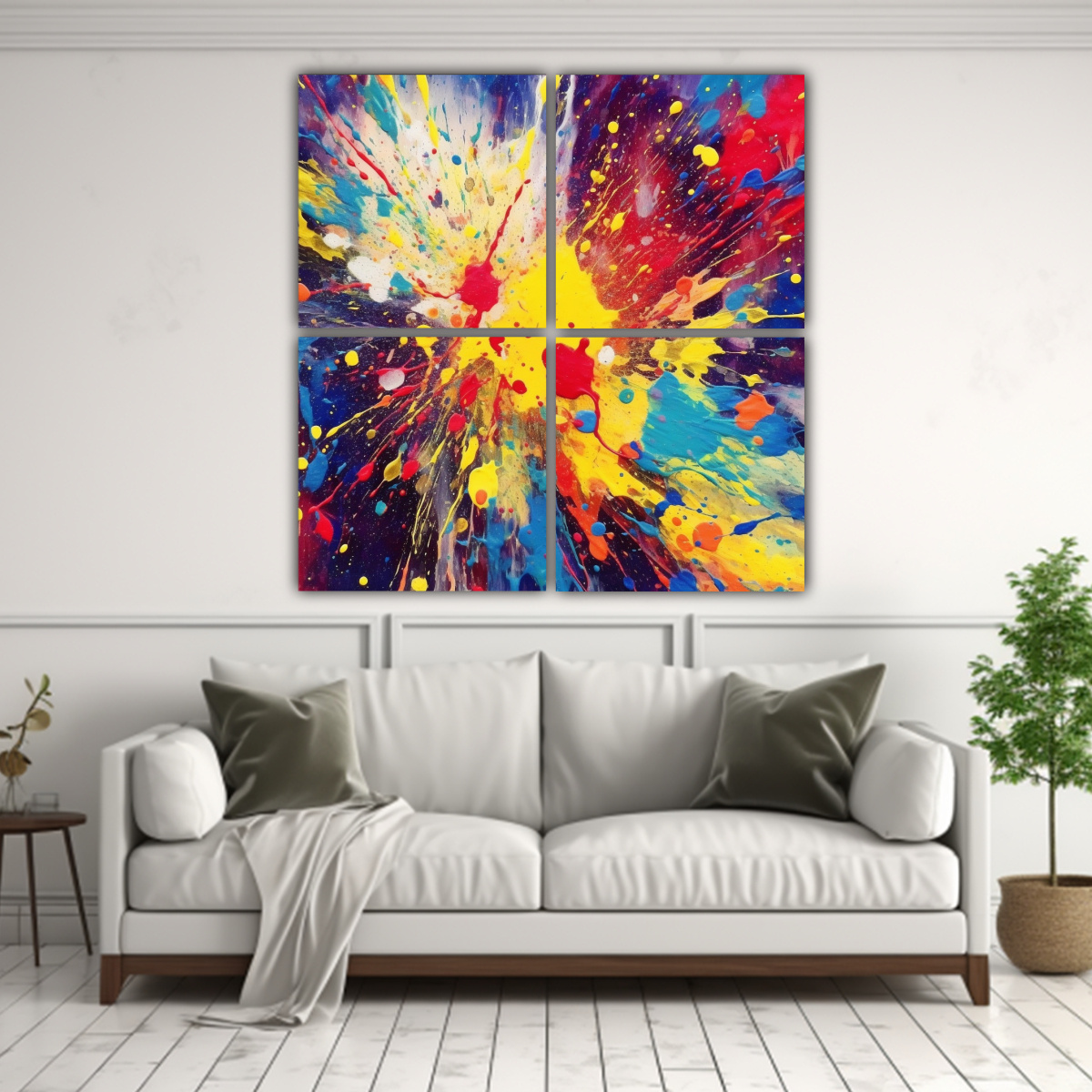 PINTURAS DE DECORACIÓN CON FONDO FRESCO Y 60X60 CM - 2