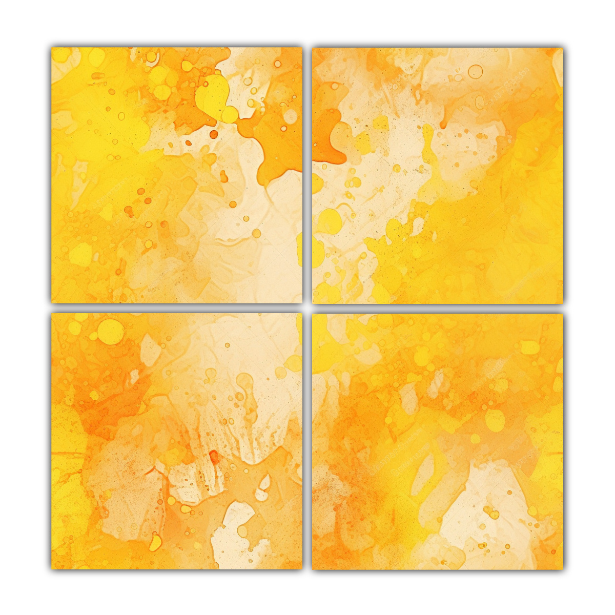 CUATRO CANVAS MOVIMIENTO NATURALEZA VIVA PINTURA 80X80 CM - 1
