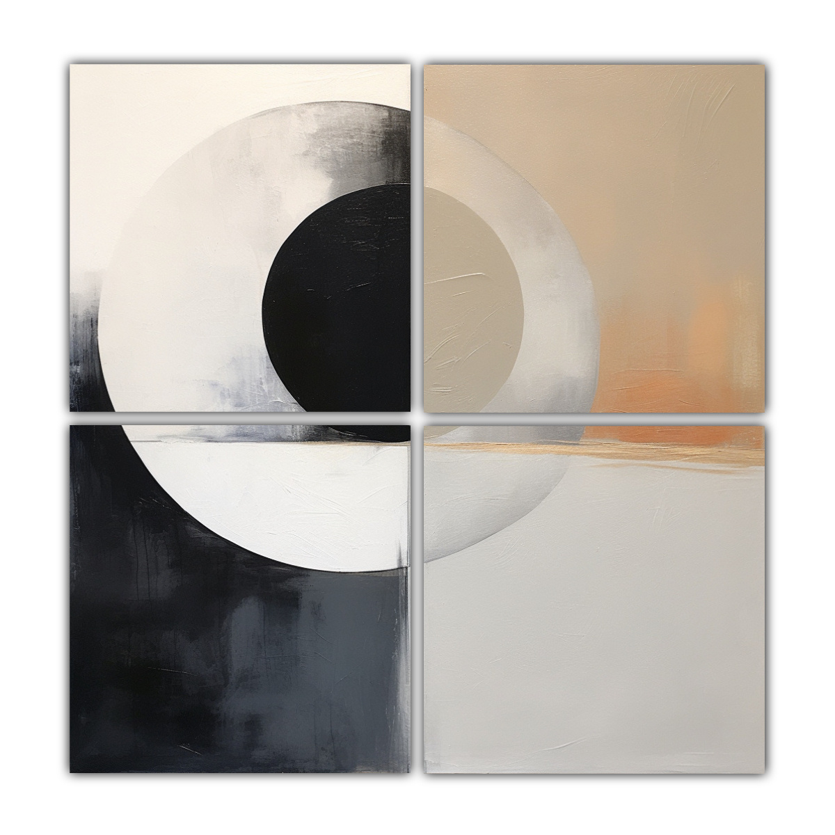 CUADROS PATRON INTENSO EFECTO VISUAL ABTRSACT 140X140 CM - 1