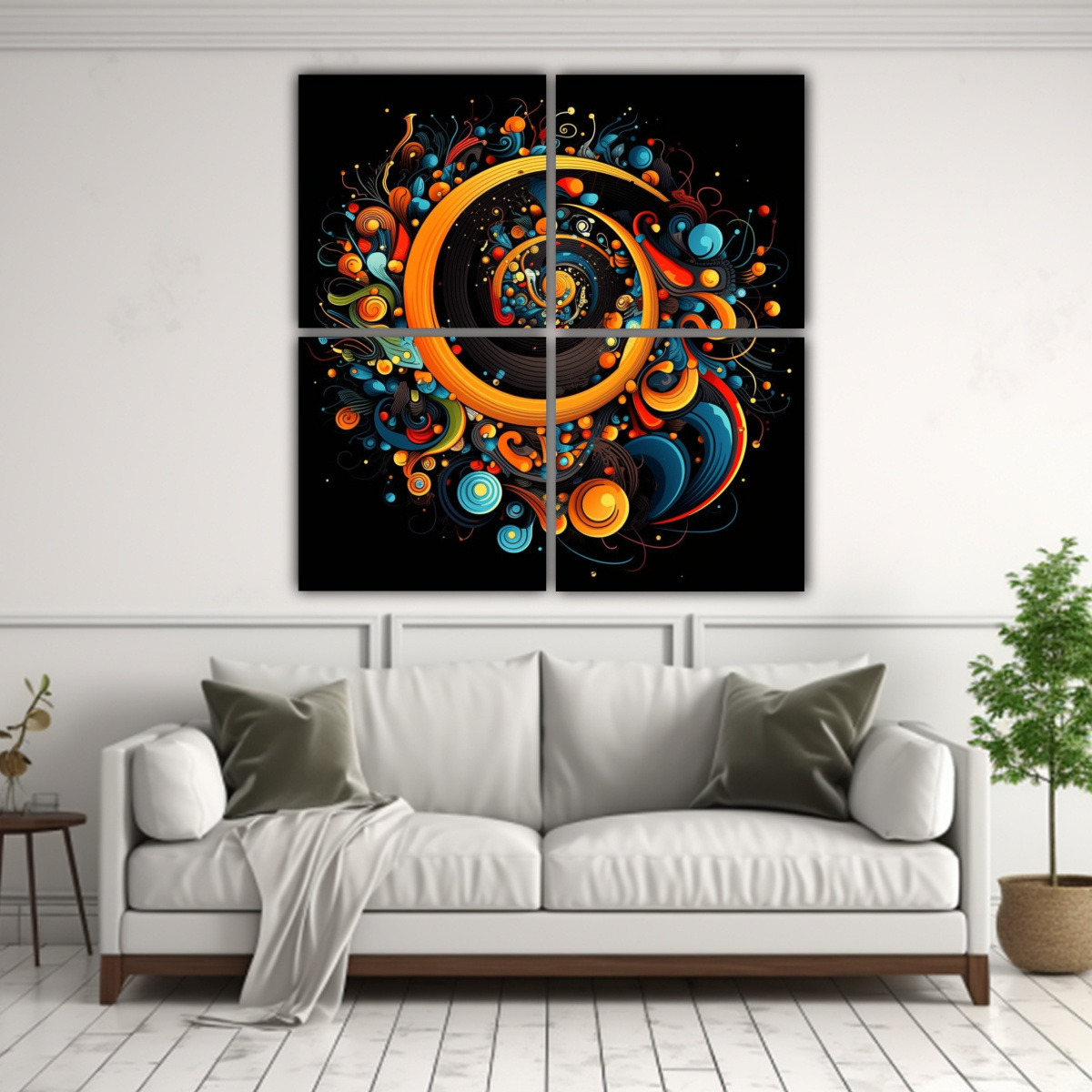 CUADROS COMPOSICIÓN DISEÑO ESTILO BIG BANG 200X200 CM - 2