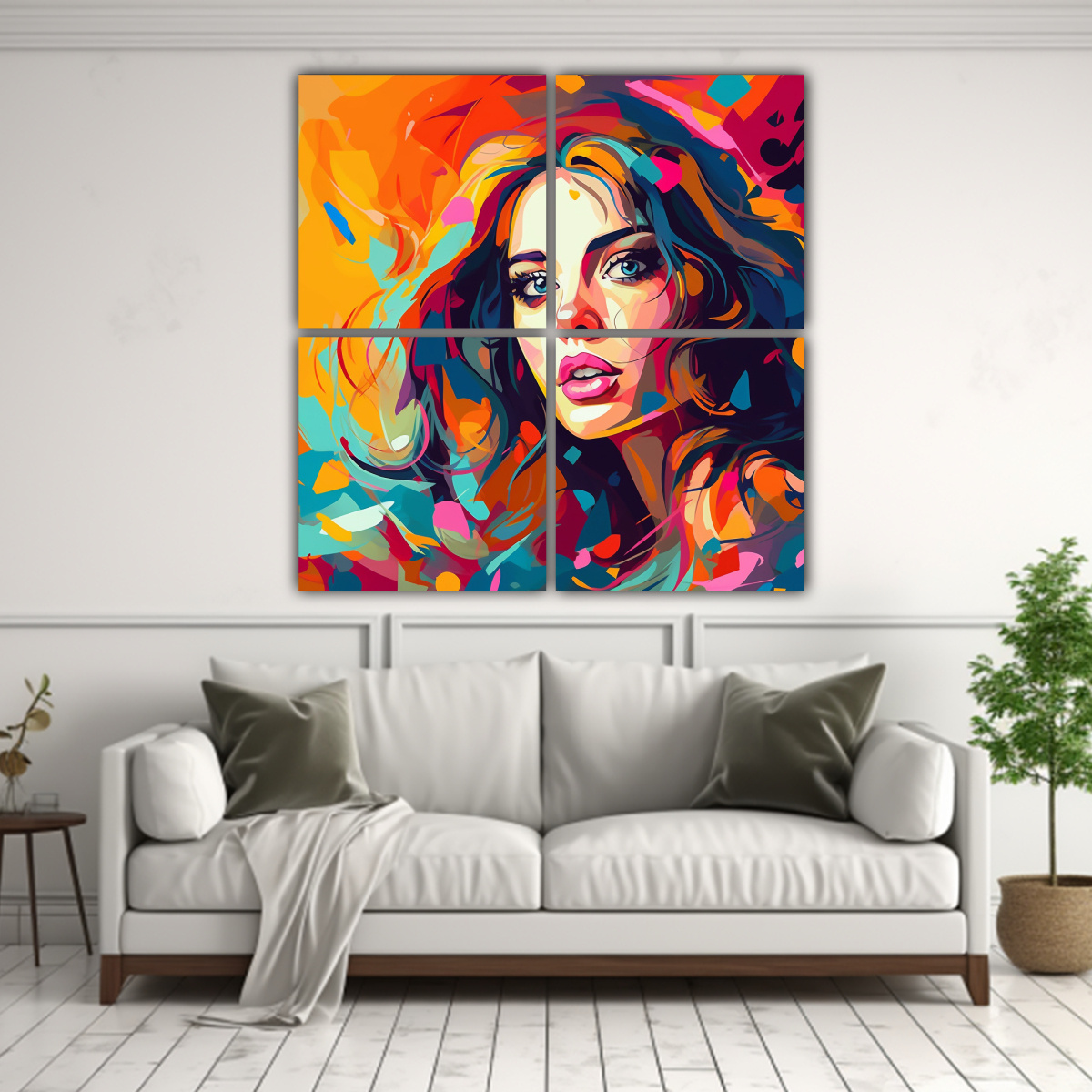 PINTURA POR NÚMEROS EN LIENZO DE COMPOSICIÓN 140X140 CM - 2