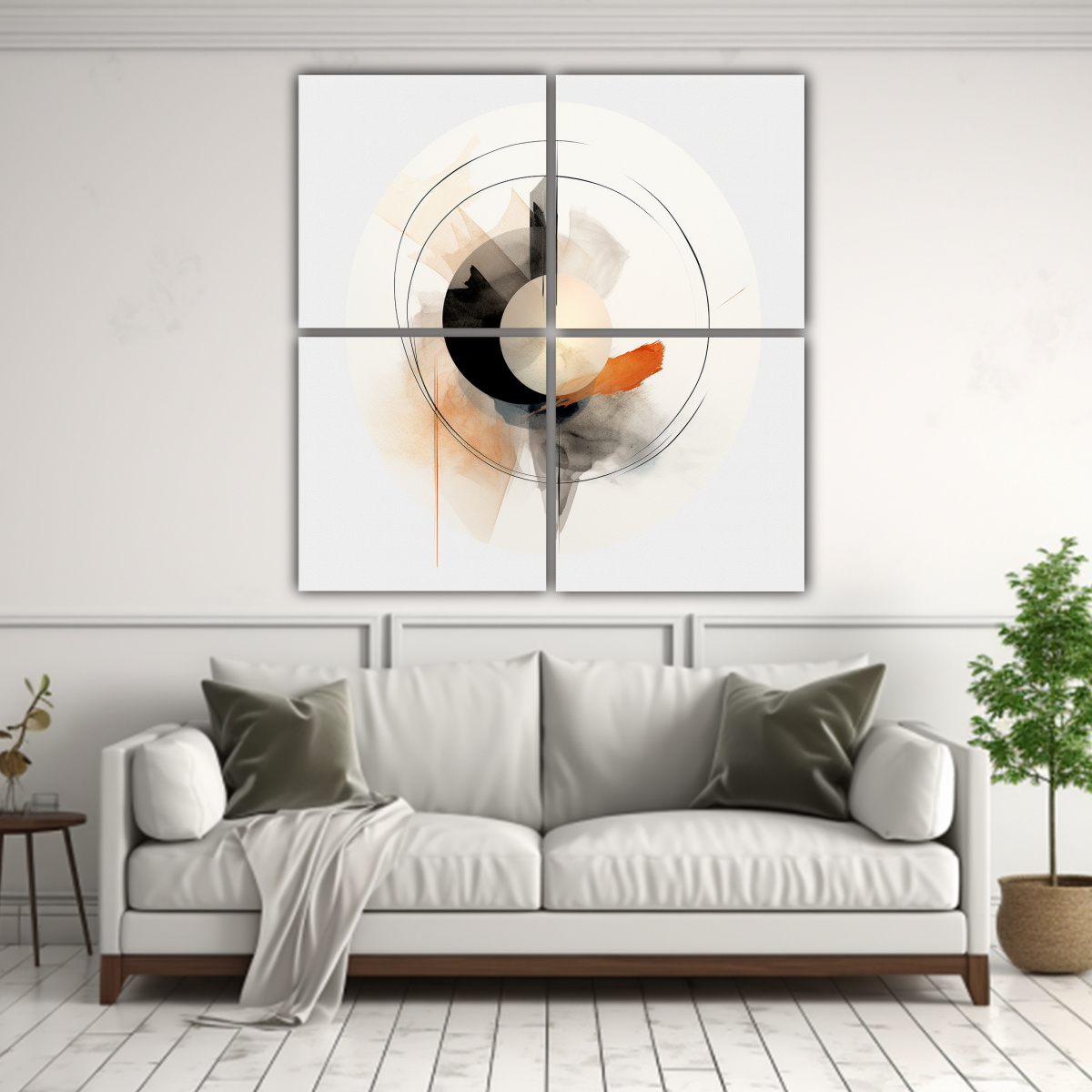PINTURA DECORATIVA CUADROS VANGUARDIA ARMONÍA 60X60 CM - 2