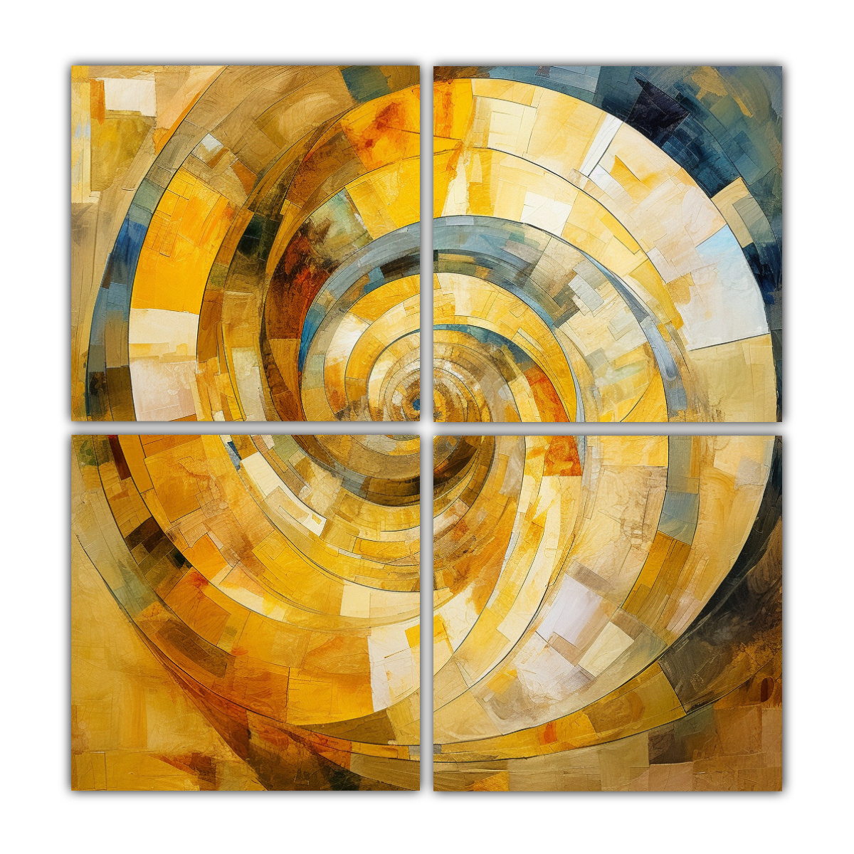 CUATRO LIENZOS DE TELA CONCEPTO SIMPLICIDAD: 140X140 CM - 1