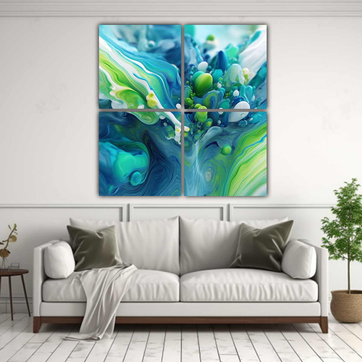 CUATRO ARTES PINTURAS HIPERREALISTAS EN 16K 60X60 CM - 2