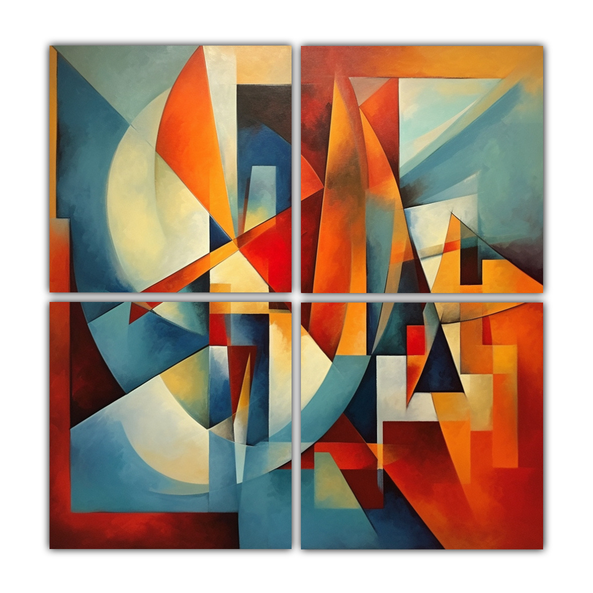 PINTURAS DECORATIVAS CON INTENSOS PATRONES 160X160 CM - 1