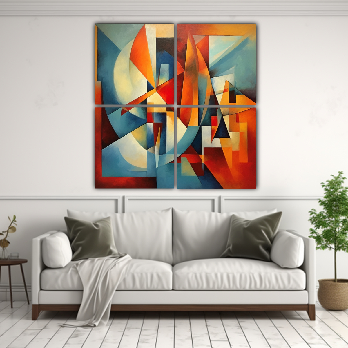 PINTURAS DECORATIVAS CON INTENSOS PATRONES 160X160 CM - 2