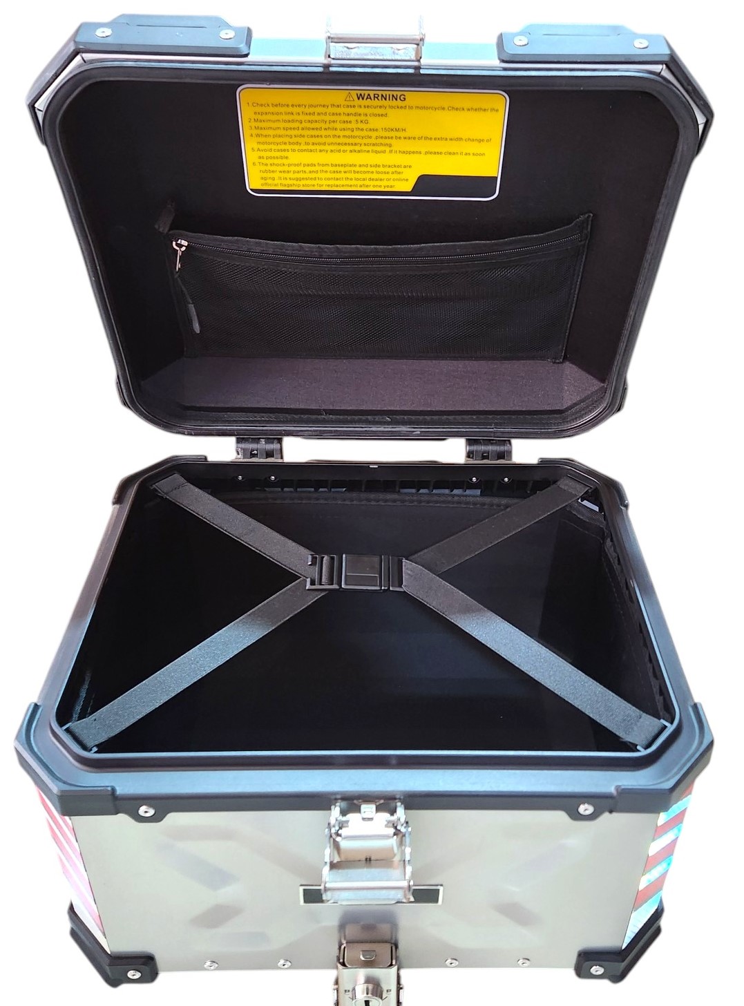 MALETA TOP CASE MOTO ALUMINIO K70 45 LITROS - 5