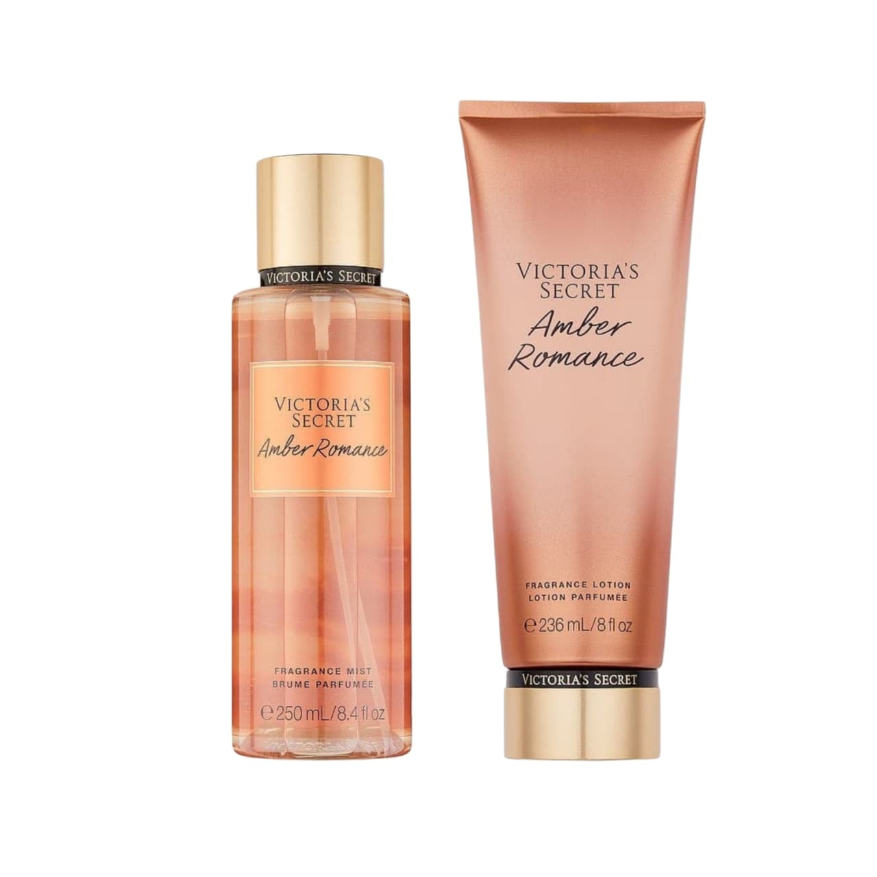 SET BODY SPLASH VICTORIA'S SECRET AMBER ROMANCE MUJER 250 ML - 1