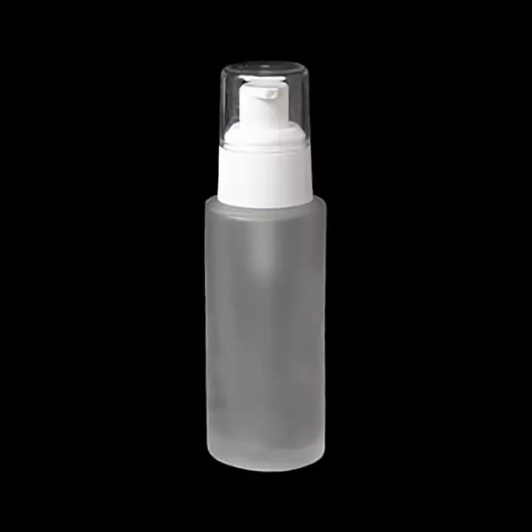 FRASCO DE VIDRIO TRANSPARENTE ESMERILADO BOMBA 50ML - 1