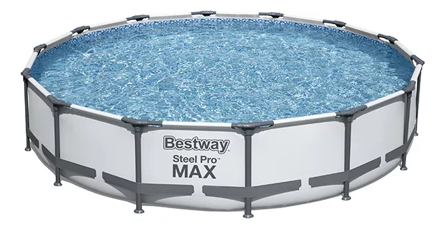 PISCINA ESTRUCTURAL BESTWAY REDONDA 56595 4.27M CON CAPACIDAD 10220 L GRIS - 5
