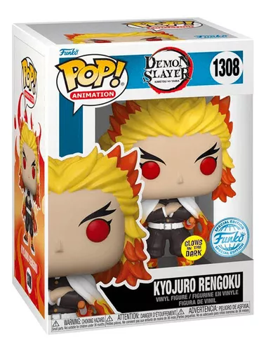 FIGURA COLECCIONABLE FUNKO POP! KYOJURO RENGOKU GLOWS DEMON SLAYER SE - 1