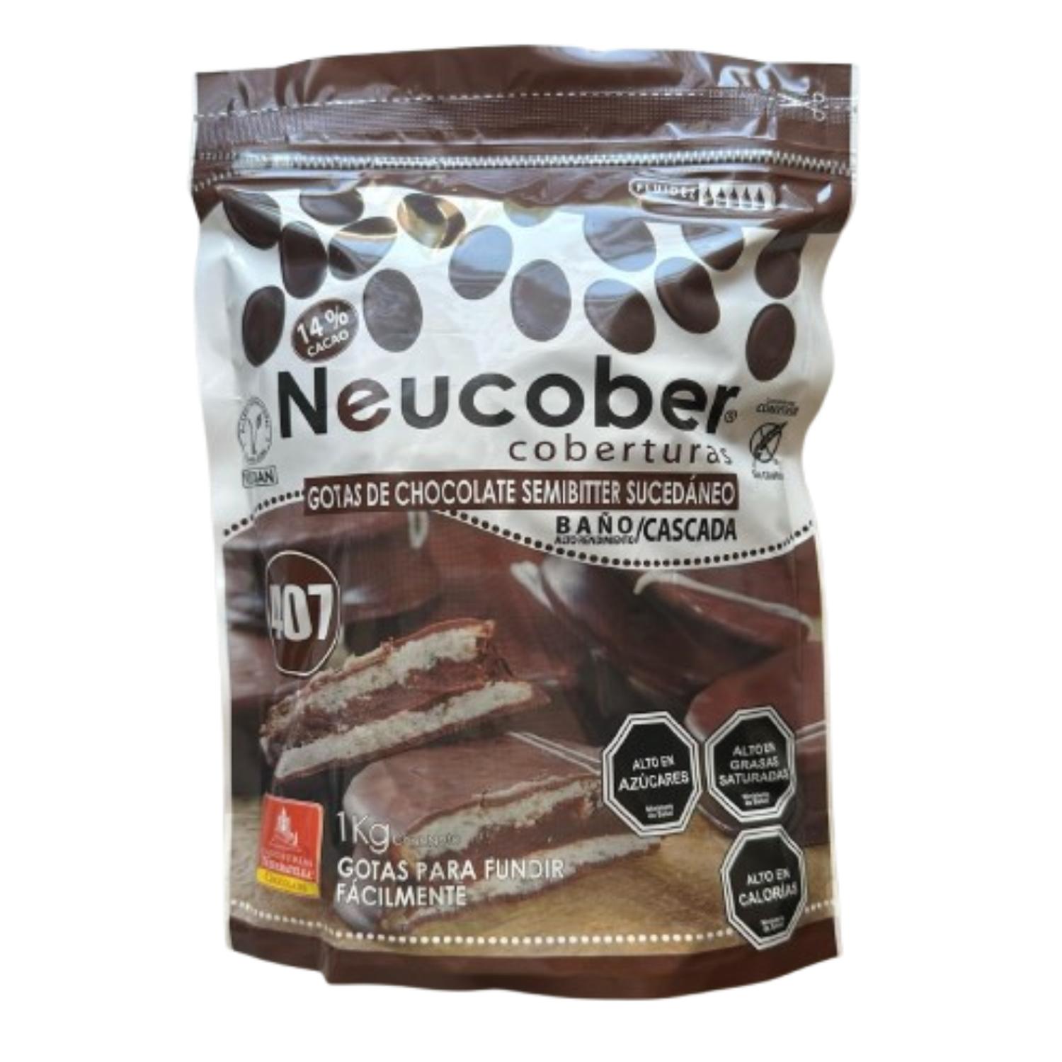 CACAO CHOCOLATE 407 GOTAS NEUCOBER SUCEDANEO SEMIBITTER - 1