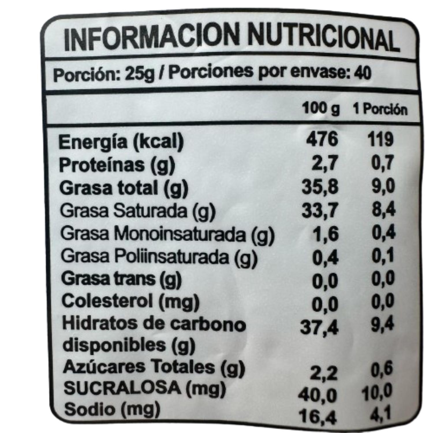 CHOCOLATES 407 SACHETS NEUCOBER SUCEDANEO SEMIBITTER SA - 2