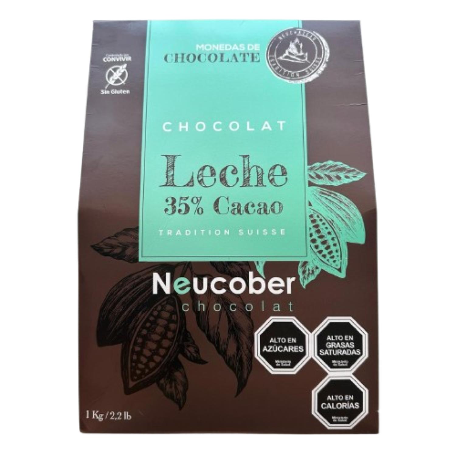 CHOCOLATES CACAO NEUCOBER MONEDAS LECHE 0.35 - 1
