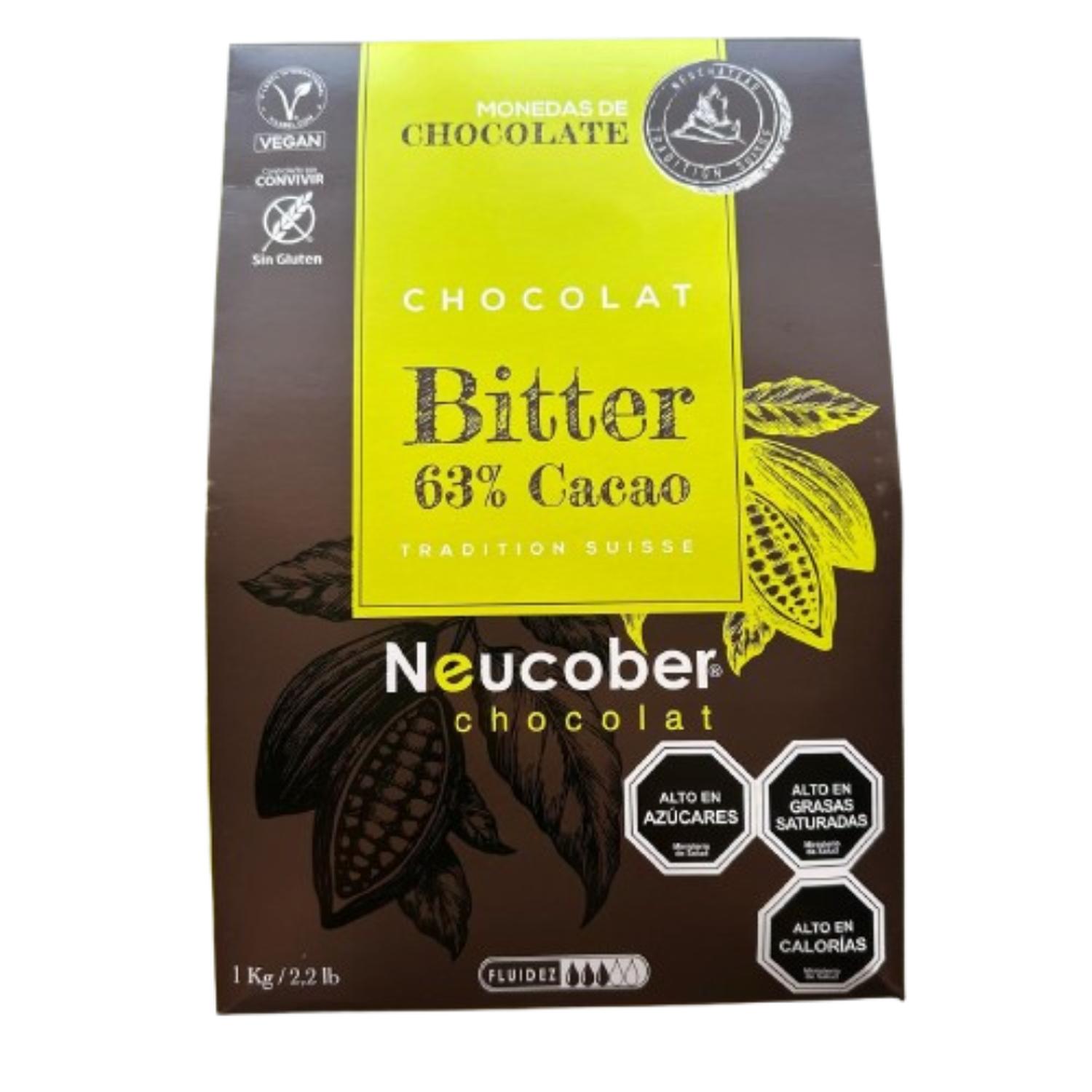 CHOCOLATES CACAO NEUCOBER MONEDAS BITTER 0.63 - 1