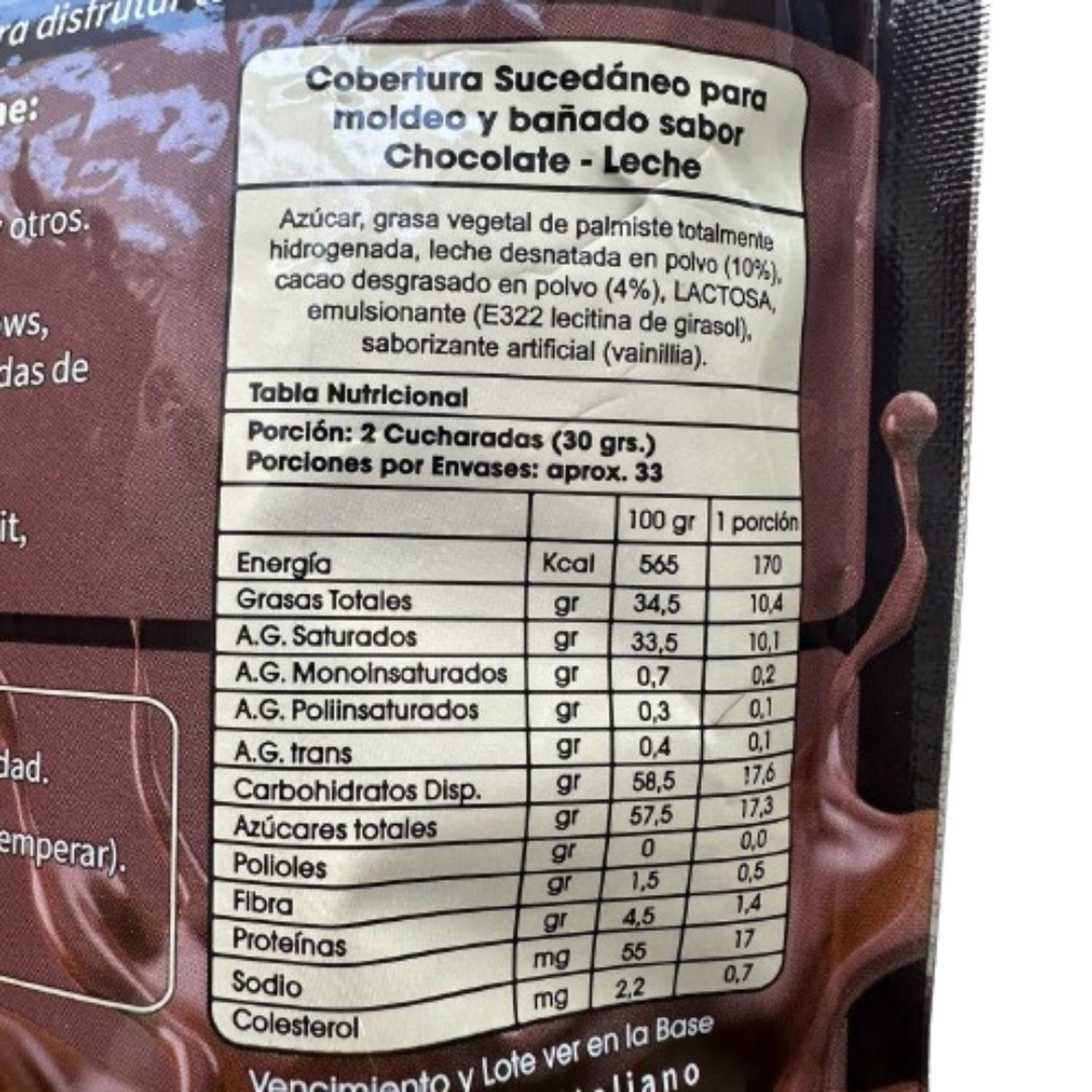 CHOCOLATES 1 KG GOTAS SUCEDANEO LECHE CARAVELLA - 2