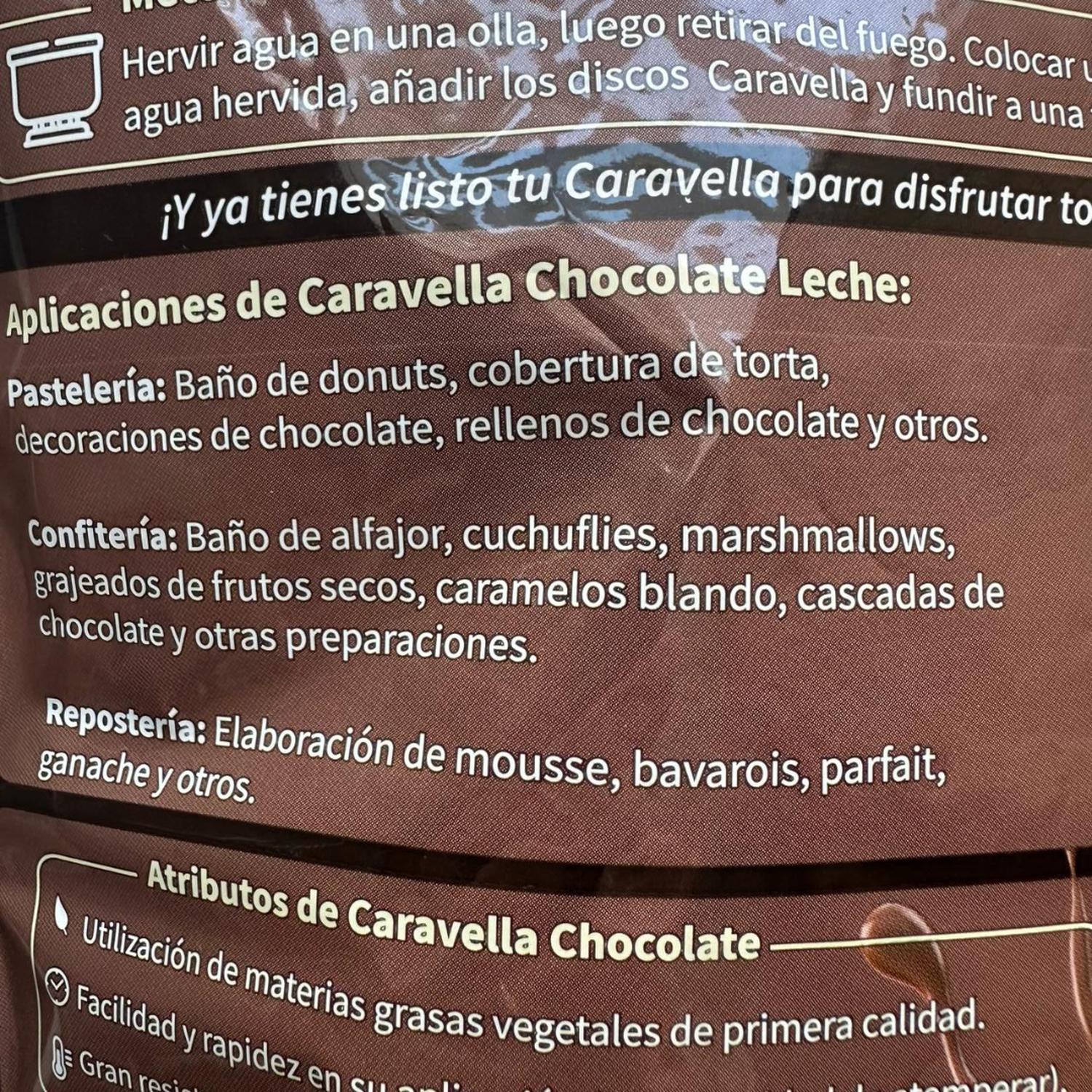 CHOCOLATES 1 KG GOTAS SUCEDANEO LECHE CARAVELLA - 3