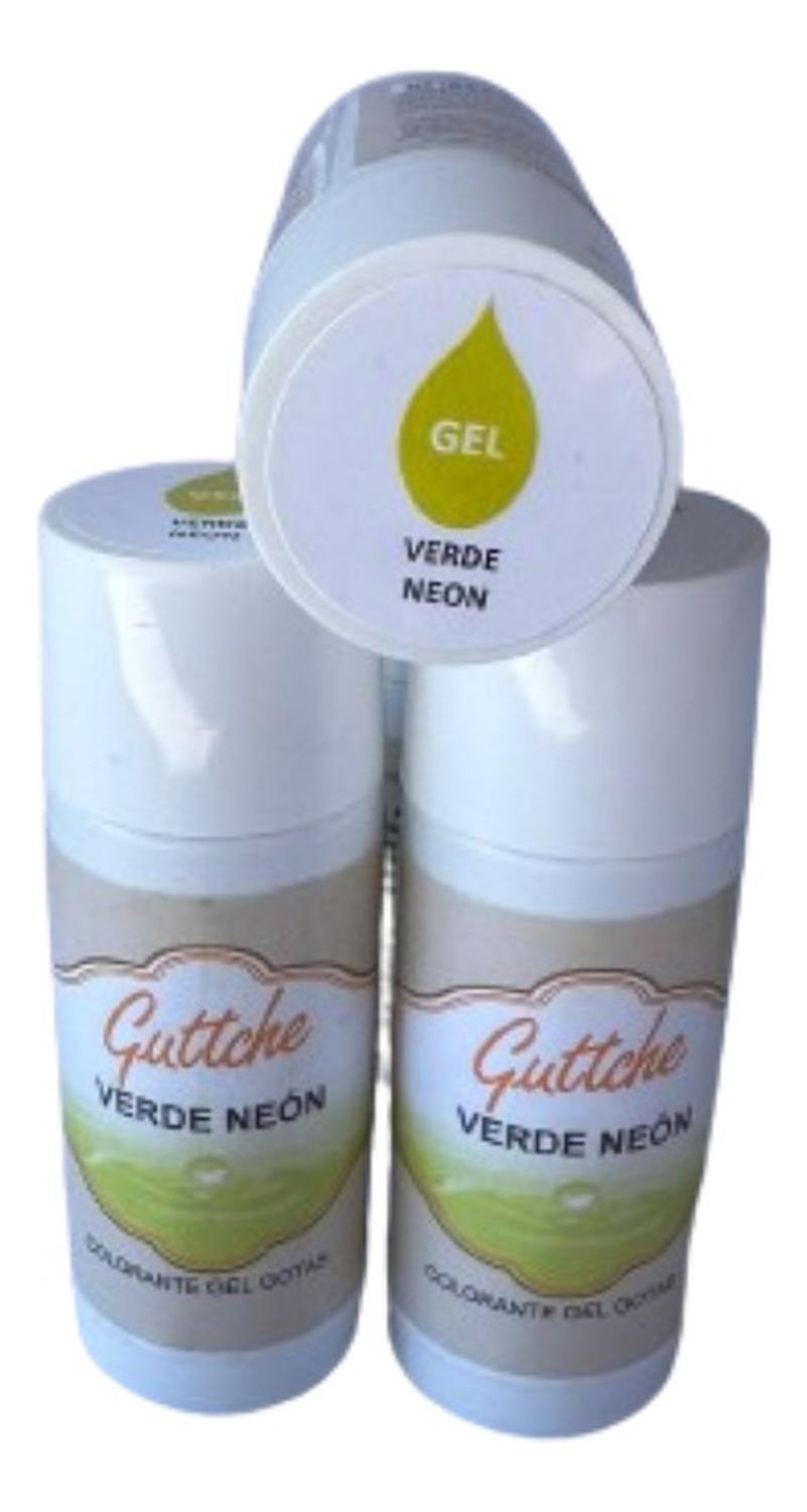 COLORANTE GEL EN GOTAS VERDE NEON GUTTCHE 20GR - 1