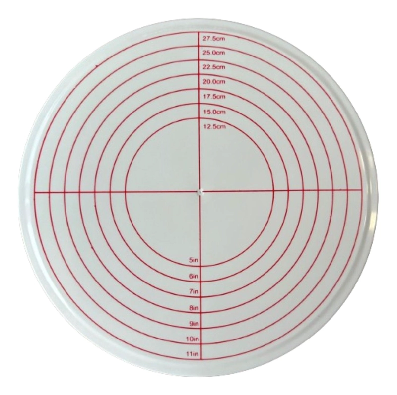 BASE GIRATORIA PARA DECORACION DE TORTA CON FRENO 30CM - 2
