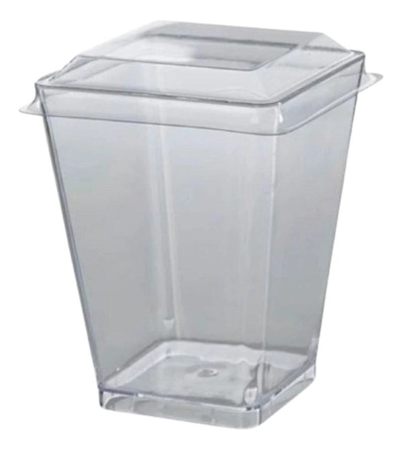 PACK 10 VASO ACRILICO CON TAPA 240ML - 1