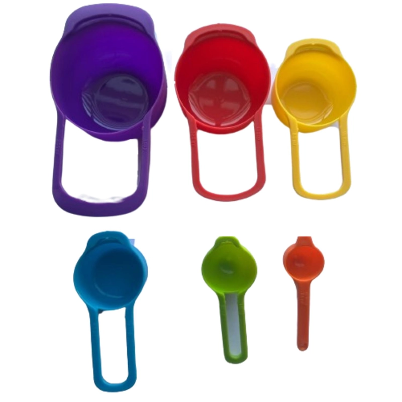 SET 6 CUCHARAS MEDIDORAS GRANDES PLASTICAS - 3