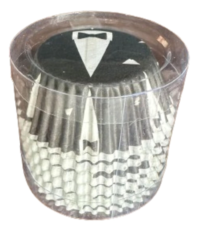 CAPSULAS MINI CUPCAKE DISEÑO F GENTLEMEN 100UN E75XIN35MM - 2