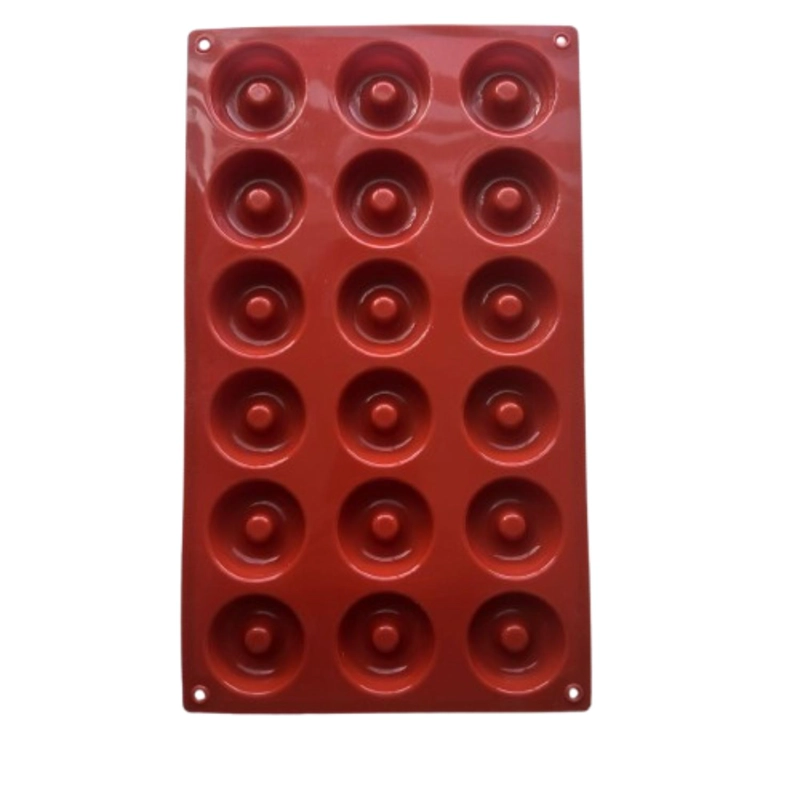 MOLDE SILICONA 18 MINI DONAS 4CM DIAMETRO - 1