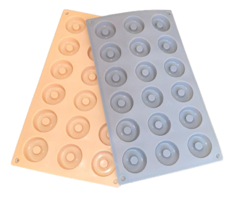 MOLDE SILICONA 18 MINI DONAS 4CM DIAMETRO - 3