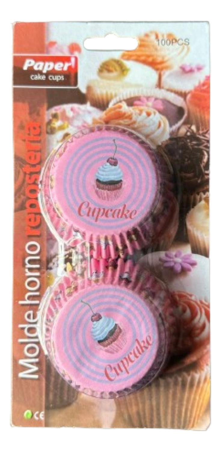 CAPSULAS CUPCAKE DISEÑO C 'CUPCAKE' 100UN E110XIN52MM - 1