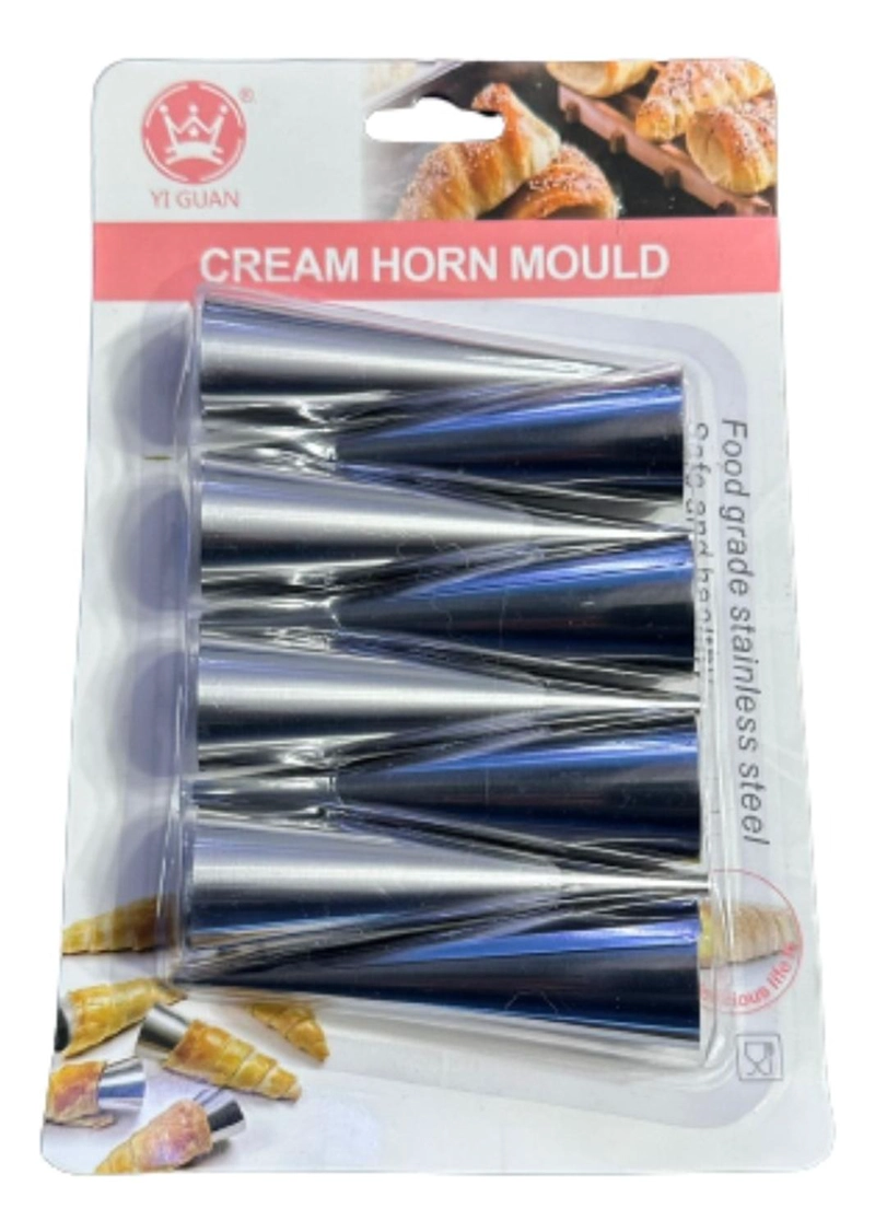 MOLDE CACHITO CHICOS 8 PCS ACERO INOXIDABLE 9X2,5 CM - 1